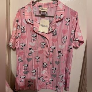 Peanuts Pink Snoopy Kids Shirt 🤍💕